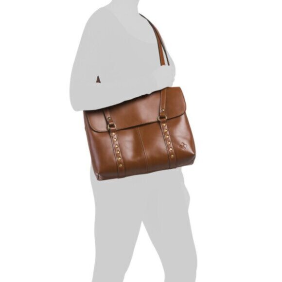 PATRICIA NASH Tan Heritage Leather Amersham Multi Pocket Messenger Bag - Picture 3 of 15